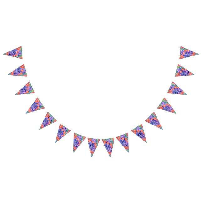Pretty Watercolour Floral Party Bunting Bunting (All)