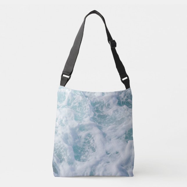 Pretty Waves Foam Crossbody Bag (Front)