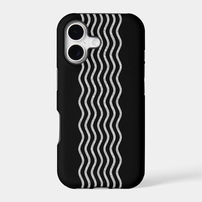 Pretty Waves silver + your backgr., text & ideas (Back)