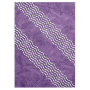 Pretty Waves silver + your backgr., text & ideas Tablecloth