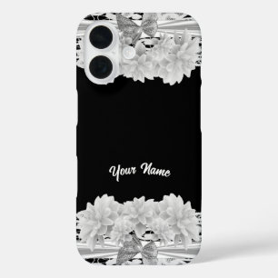 Pretty white lace iPhone 16 case