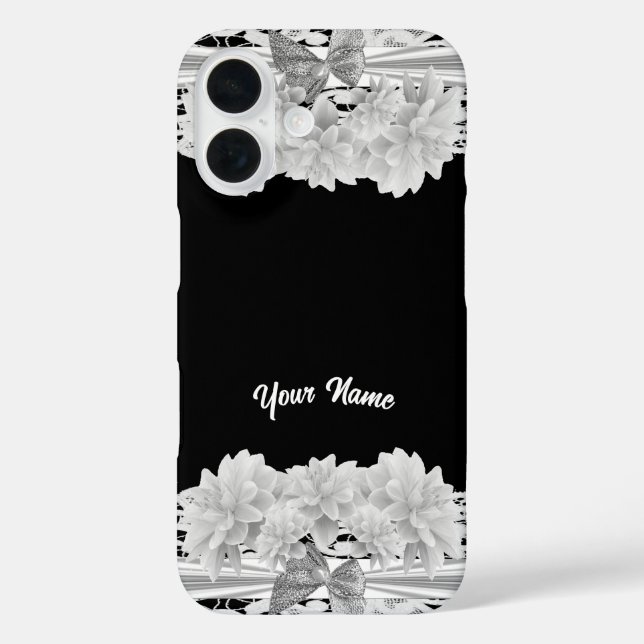 Pretty white lace Case-Mate iPhone case (Back)