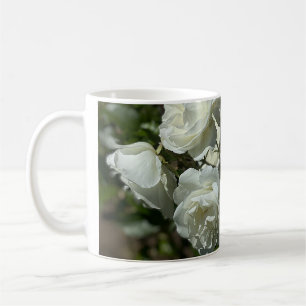 Pretty White Roses Coffee Mug