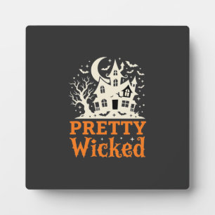 Pretty Wicked Halloween Haunted House_1 Plaque