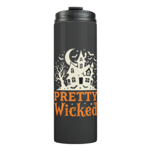 Pretty Wicked Halloween Haunted House_1 Thermal Tumbler