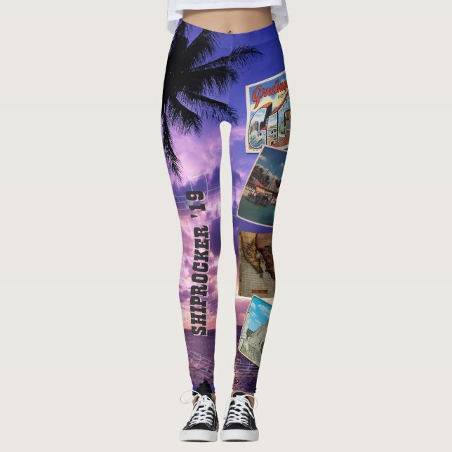 Pretty Wicked Ladies - Postcards Leggings (Front)