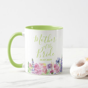 Pretty Wildflower Garden Mother of the Bride  Mug