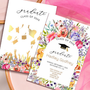 Pretty Wildflower Spring Invitation Announcement 