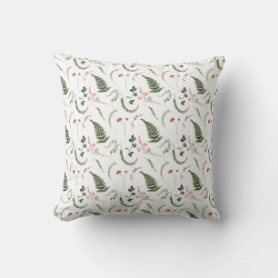 Pretty Wildflowers Botanical Pattern Cushion