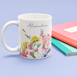 Pretty Wildflowers Coffee Mug