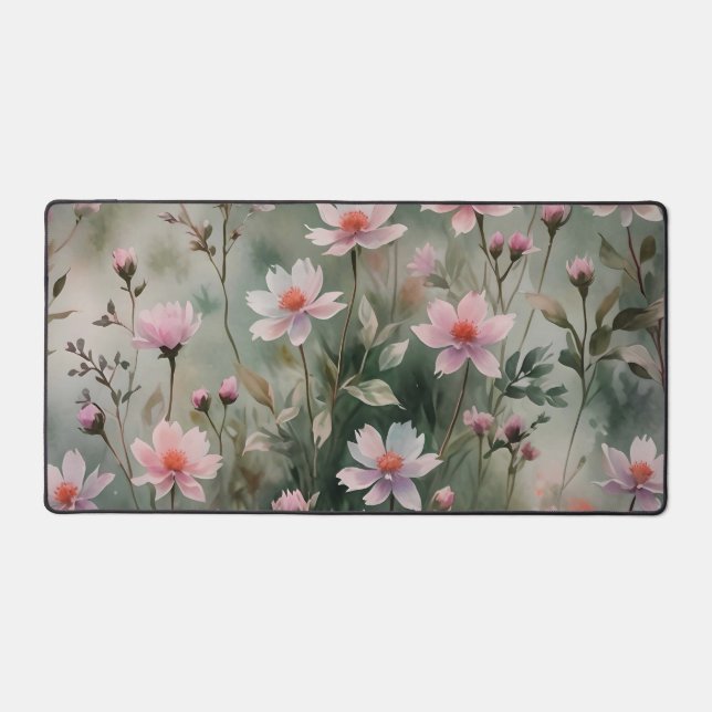 Pretty Wildflowers Desk Mat (Front)
