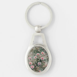 Pretty Wildflowers Key Ring