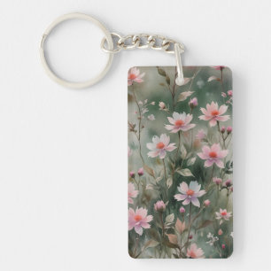 Pretty Wildflowers Key Ring