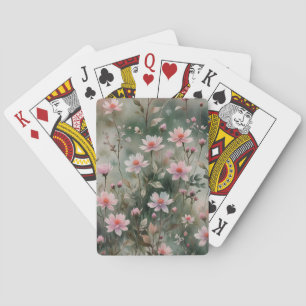 Pretty Wildflowers Playing Cards
