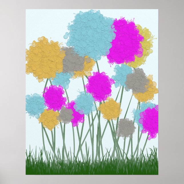 Pretty Wildflowers Poster (Front)