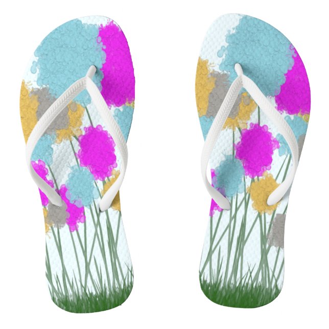 Pretty Wildflowers Thongs (Footbed)