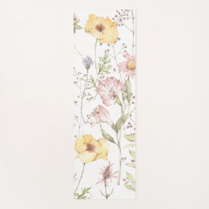 Pretty Wildflowers Yoga Mat