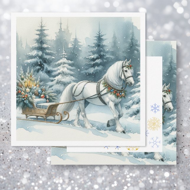 Pretty Winter Horse and a Christmas Sleigh (Creator Uploaded)