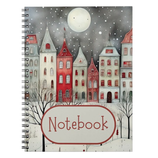 Pretty Winter Scene Notebook (Front)