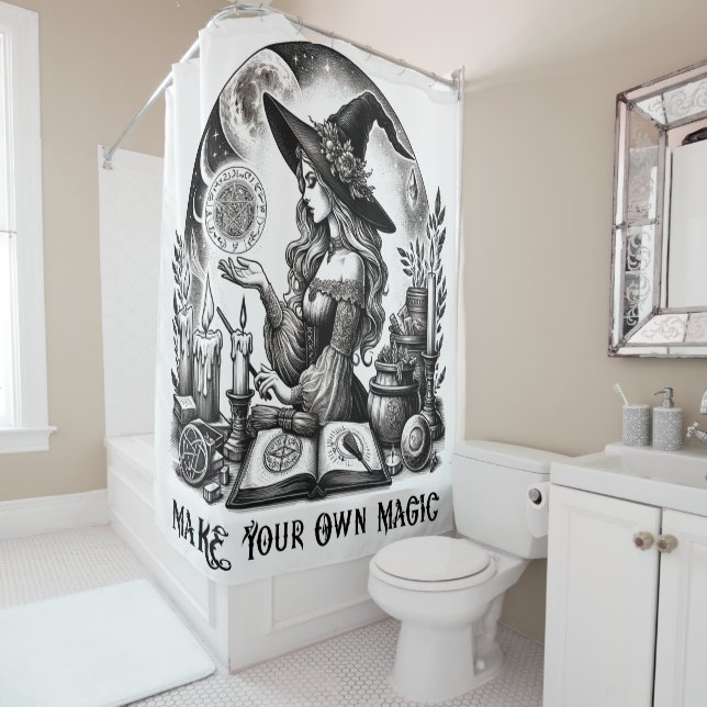 Pretty Witch Apothecary Make Your Own Magic Shower Curtain (In Situ)