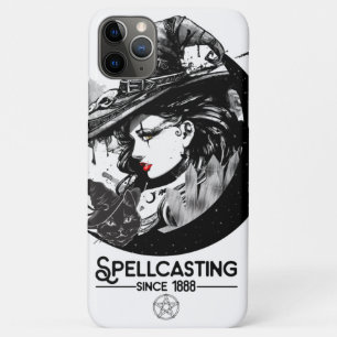 Pretty Witch & Black Cat Wiccan Wicca Spellcasting iPhone 11 Pro Max Case