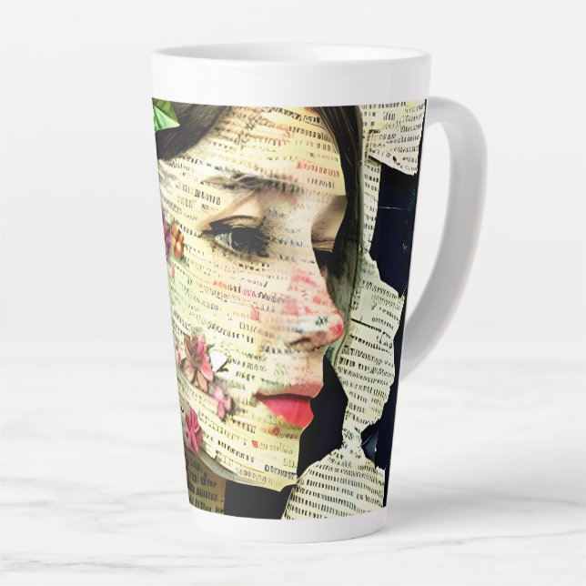 Pretty Woman Art Collage   Latte Mug (Right Angle)