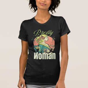 Pretty Woman – Captivating Beauty Illustration T-Shirt