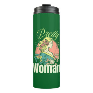 Pretty Woman – Captivating Beauty Illustration Thermal Tumbler