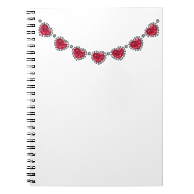 Pretty Woman Ruby Necklace Notebook (Front)