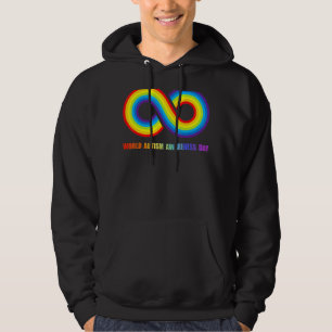 Pretty World Autism Day Autism Awareness Rainbow Hoodie