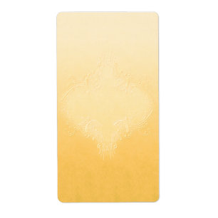 Pretty Yellow Apothecary Label