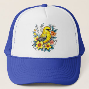 Pretty Yellow Bird Trucker Hat
