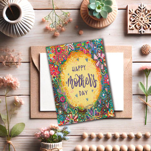 Pretty Yellow Floral Mother’s Day Inspirivity Card