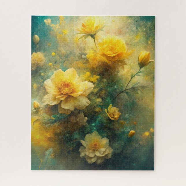 Pretty Yellow Flowers  Jigsaw Puzzle (Vertical)