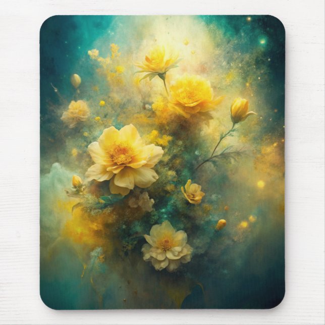 Pretty Yellow Flowers  Mouse Pad (Front)