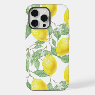 Pretty Yellow Lemons iPhone 15 Pro Max Case