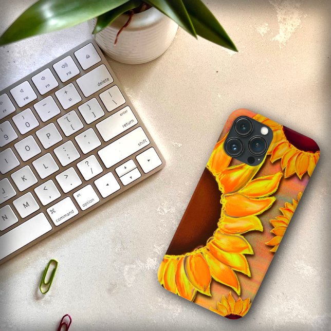 Pretty Yellow Sunflower Inspirivity iPhone Case (Creator Uploaded)