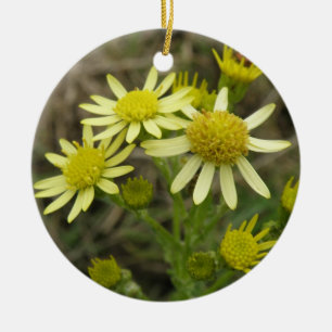 Pretty Yellow Wildflowers Ornaments