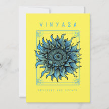 Pretty Yoga Vinyasa Flower Card
