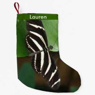 Pretty Zebra Longwing Butterfly Custom Stocking