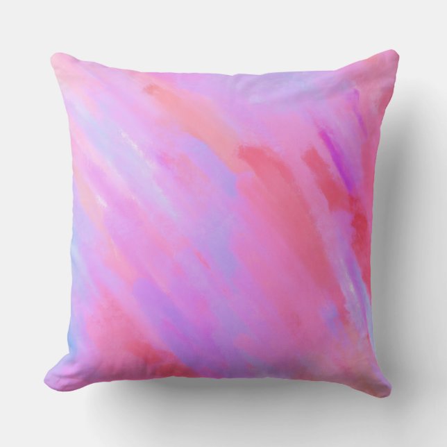 PrettyBright Bold Original Abstract Colourful Arty Cushion (Front)