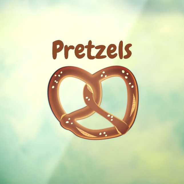 Pretzel Bread Twist with Custom Wording Window Cli (Sheet 3)
