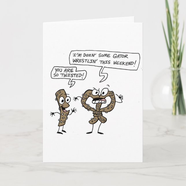 Pretzel Greeting Card (Front)