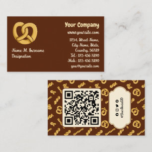 Pretzel Icon Business Card