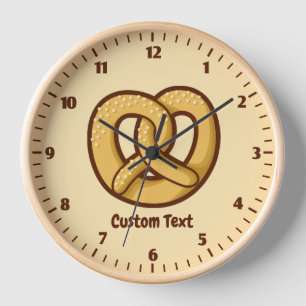Pretzel Icon Clock