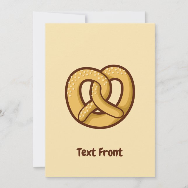 Pretzel Icon Invitation (Front)