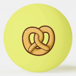 Pretzel Icon Ping Pong Ball