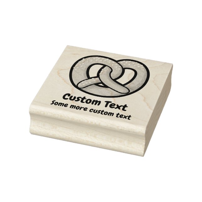 Pretzel Icon Rubber Stamp (Stamp)