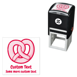 Pretzel Icon Self-inking Stamp
