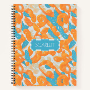 Pretzel Mosaic Colourful Personalised Pattern Notebook